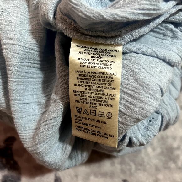 Free People Light Blue Tank Sz Large - Picture 5 of 7